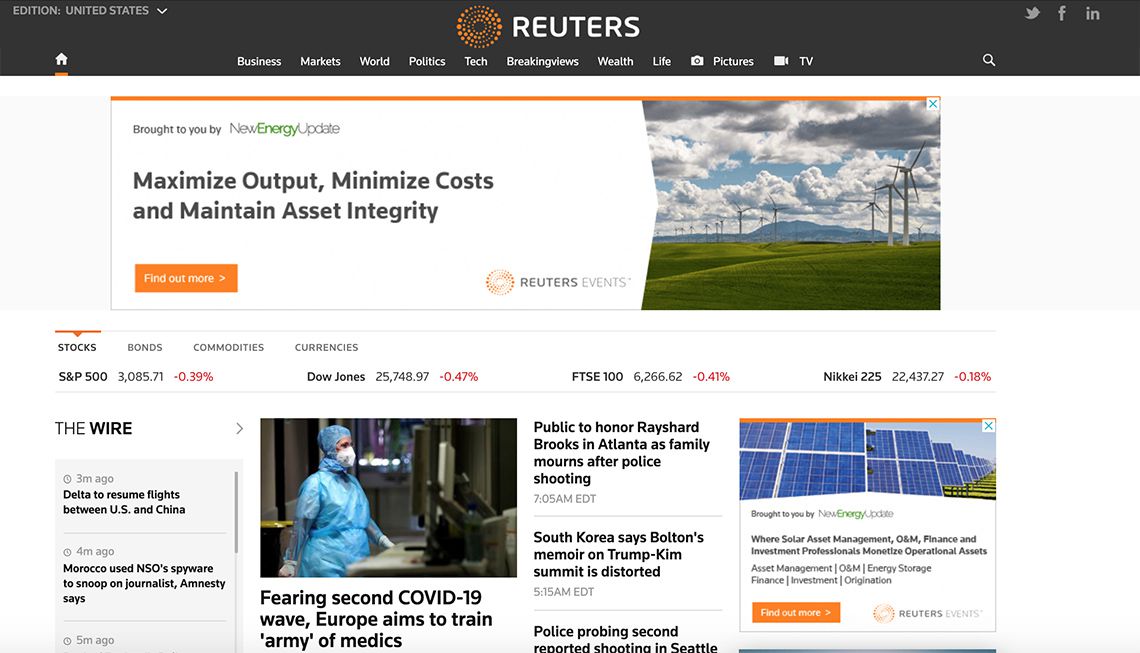 kênh tin tức Forex - Reuters